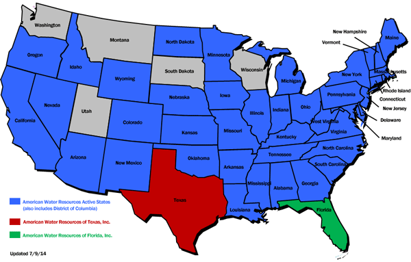 American Water Resources Service Territory American Water Resources Service Territory