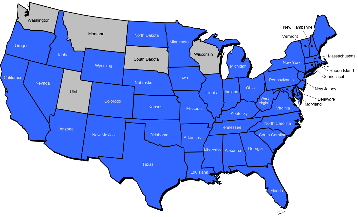 American Water Resources service territory service map new